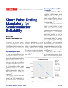 Short Pulse Testing Mandatory for Semiconductor Reliability