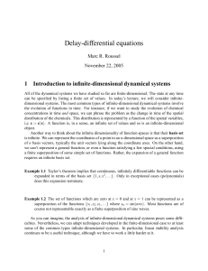 Lecture 11: Delay-differential equations
