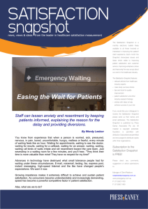 Easing the Wait for Patients