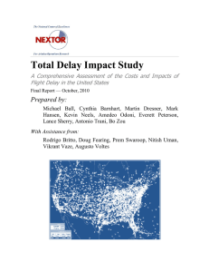 Total Delay Impact Study - Institute for Systems Research