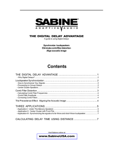 Digital Delay Reference (Sabine)