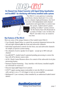 Six Channel Line Output Converter with Signal Delay