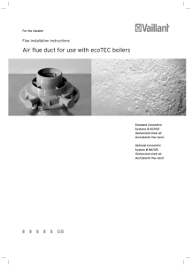 Air flue duct for use with ecoTEC boilers