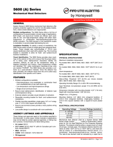 5600 (A) Series - Fire-Lite Alarms by Honeywell