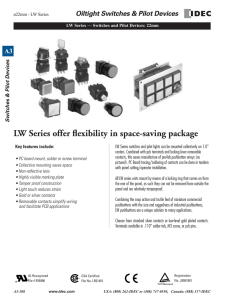 LW Series offer flexibility in space-saving package