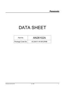 data sheet - Panasonic Semiconductor