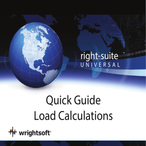 Quick Guide Load Calculations