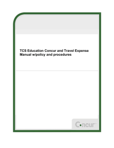 Concur Travel and Expense Manual v2
