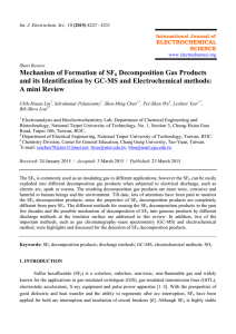 Mechanism of Formation of SF6 Decomposition Gas Products and