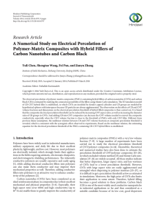 A Numerical Study on Electrical Percolation of Polymer