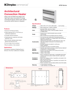 Architectural Convection Heater