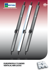 Euro Profile Cylinder Vertical Locking Bar