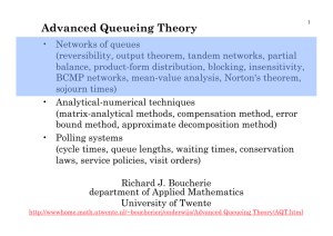 Advanced Queueing Theory