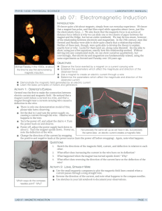 Lab 07: Electromagnetic Induction
