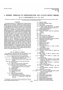 a modern approach to semiconductor and vacuum device theory