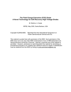 The Field Charge Extraction (FCE) Diode A Novel