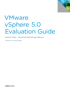 VMware vSphere 5.0 Evaluation Guide, Volume Three