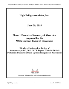 High Bridge Associates, Inc. June 29, 2015