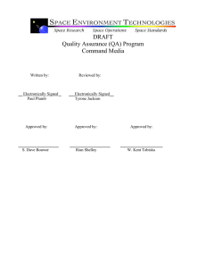 SET_Quality_Assur_ rev A_Draft_07-13-11