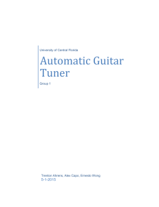 Automatic Guitar Tuner - Department of Electrical Engineering and