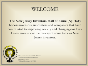 2000-2011 - New Jersey Inventors Hall of Fame