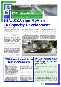 NIA, JICA sign MoA on IA Capacity Development