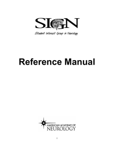 SIGN Reference Manual - American Academy of Neurology