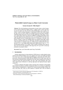 Pulsewidth Control Loop as a Duty Cycle Corrector