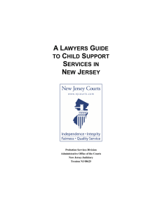 A Lawyers Guide to Child Support Services in New Jersey