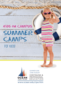 summer camps - Ocean County College