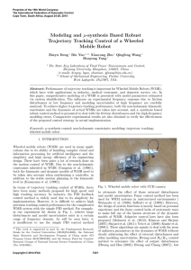 Synthesis Based Robust Trajectory Tracking Control of a Wheeled
