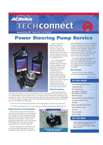 Power Steering Pump Service