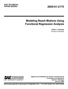 Modeling reach motions using functional regression analysis.