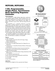 NCP5380 - 7-Bit Synchronous Buck Switching
