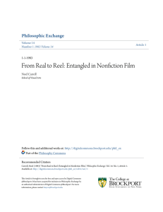 From Real to Reel: Entangled in Nonfiction Film