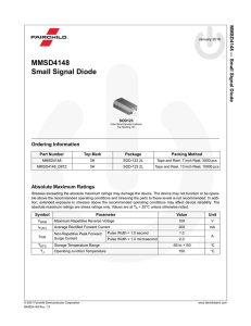 MMSD4148 Datasheet - Mouser Electronics