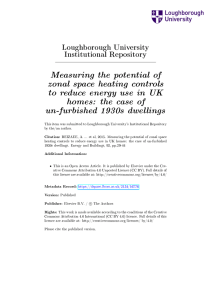 Measuring the potential of zonal space heating controls to reduce