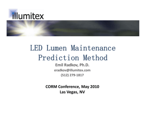 LED Lumen Maintenance LED Lumen Maintenance Prediction Method