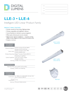 LLE-3 • LLE-6 - Digital Lumens
