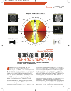 Industrial Vision and Micro Manufacturing