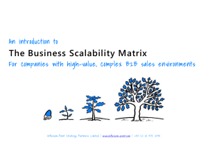 An Introduction To The Business Scalability Matrix
