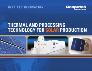Solar Brochure - Despatch Industries