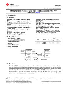 LMK03200 Family - Texas Instruments