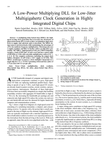 A low-power multiplying dll for low
