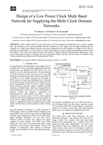 Design of a Low Power Clock Multi Band Network for