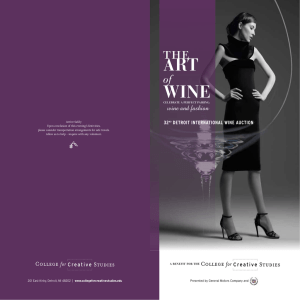 wine and fashion - College for Creative Studies