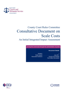 Consultative Document on Scale Costs