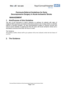 Peninsula Referral Guidelines - the Royal Cornwall Hospitals Trust