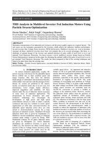 THD Analysis in Multilevel Inverter Fed Induction Motors