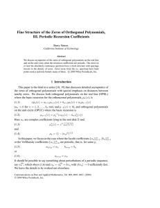 Fine Structure of the Zeros of Orthogonal Polynomials, III. Periodic